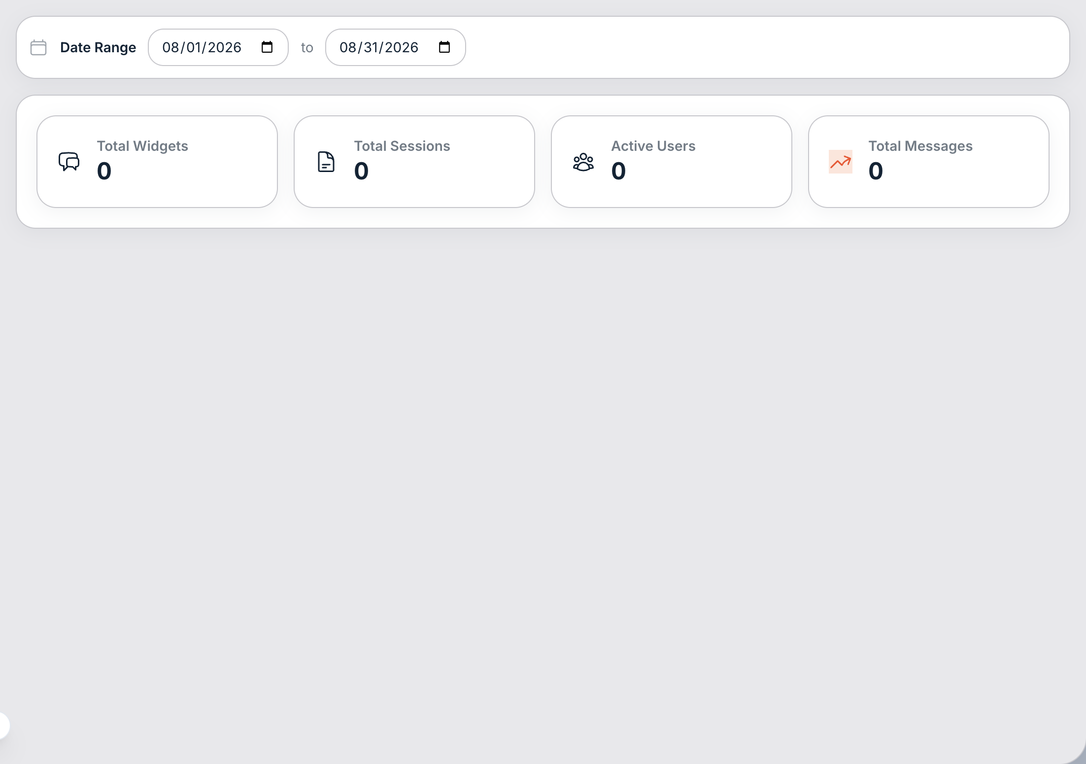 Insights → Overview, with the shared Date Range control.